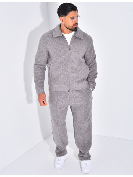 Ensemble en peau de mouton pantalon et veste