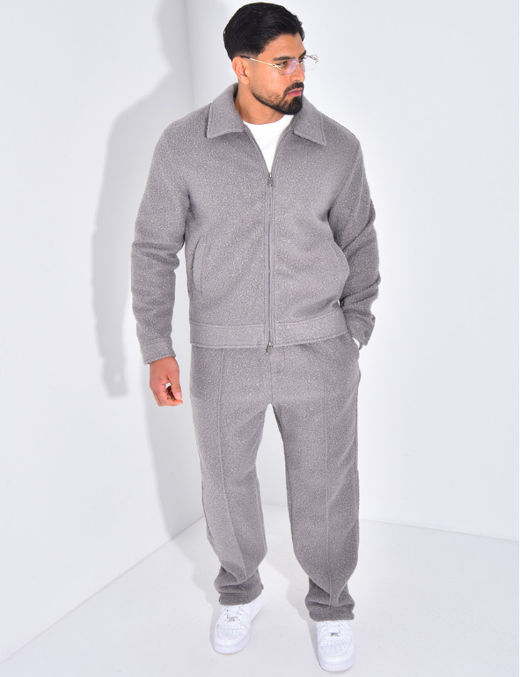 Ensemble en peau de mouton pantalon et veste
