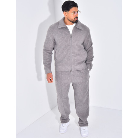 Ensemble en peau de mouton pantalon et veste