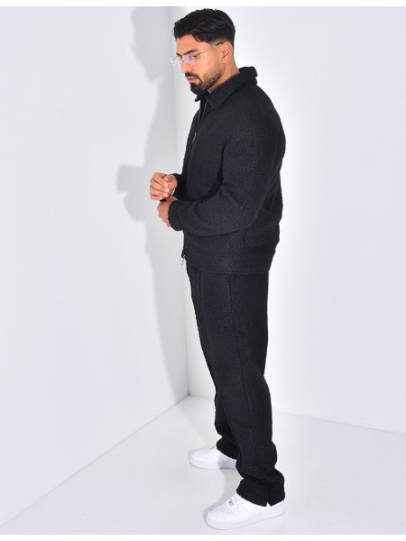 Ensemble en peau de mouton pantalon et veste