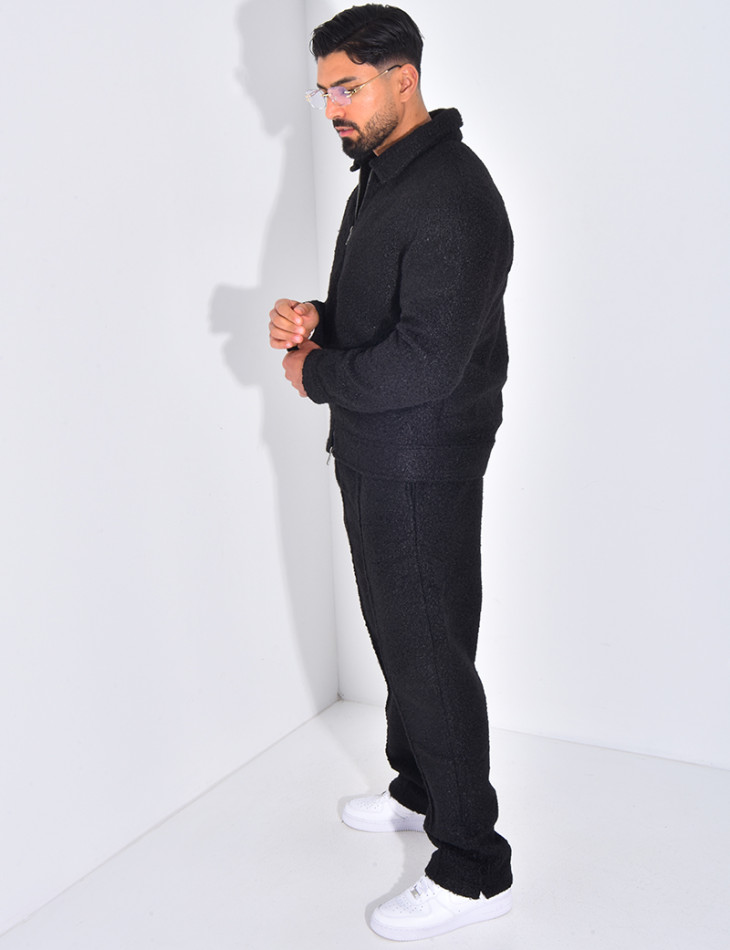 Ensemble en peau de mouton pantalon et veste