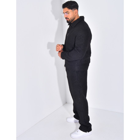 Ensemble en peau de mouton pantalon et veste