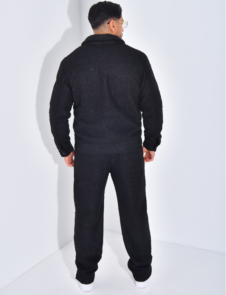 Ensemble en peau de mouton pantalon et veste