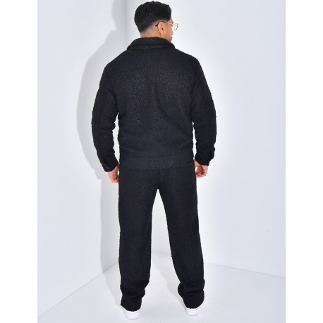 Ensemble en peau de mouton pantalon et veste