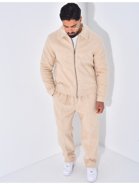 Ensemble en peau de mouton pantalon et veste
