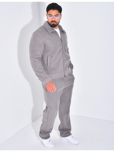 Ensemble en peau de mouton pantalon et veste