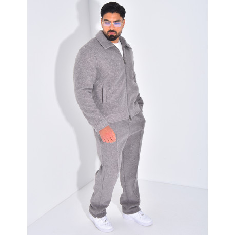 Ensemble en peau de mouton pantalon et veste