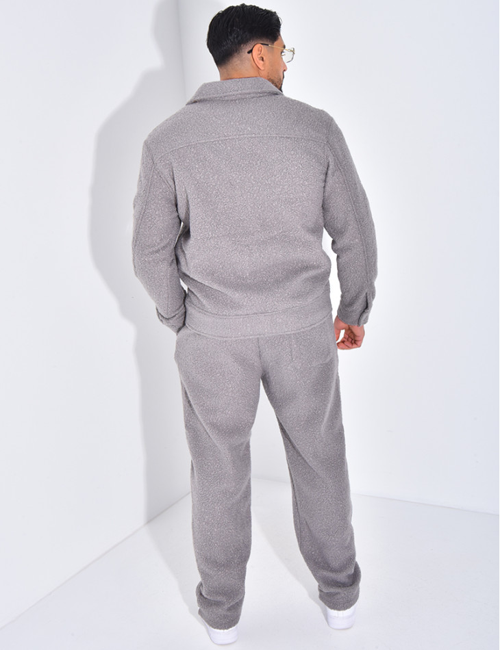 Ensemble en peau de mouton pantalon et veste