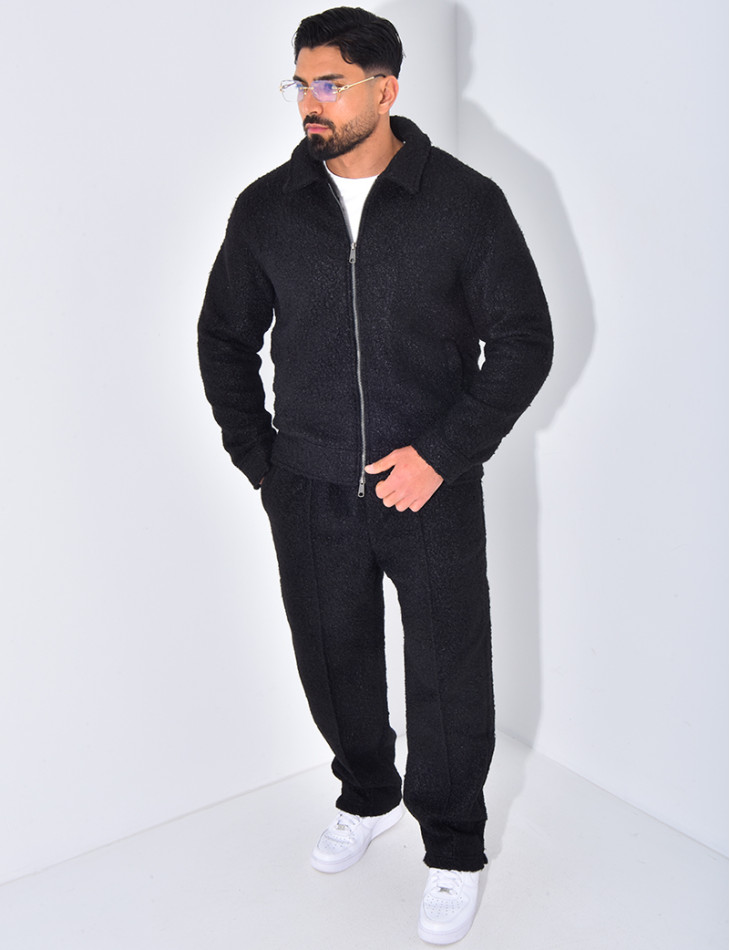 Ensemble en peau de mouton pantalon et veste