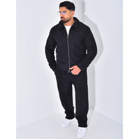 Ensemble en peau de mouton pantalon et veste