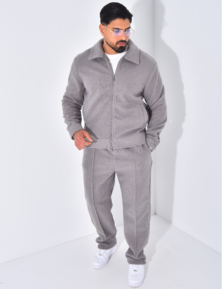 Ensemble en peau de mouton pantalon et veste