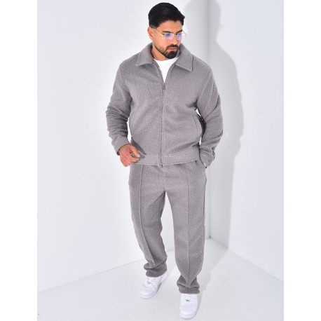 Ensemble en peau de mouton pantalon et veste