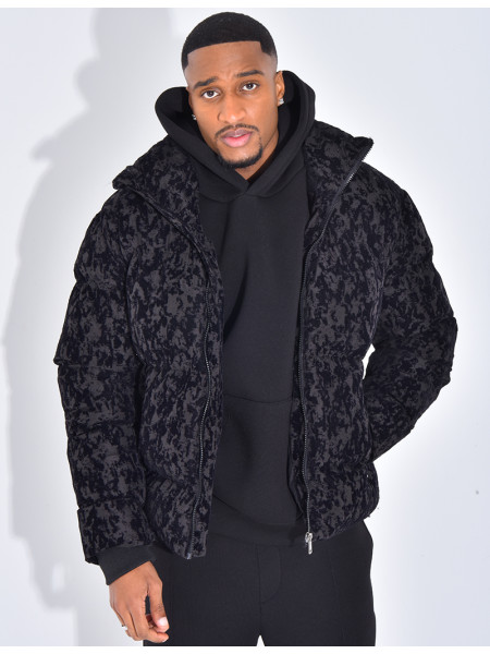 Doudoune matelassée à motifs