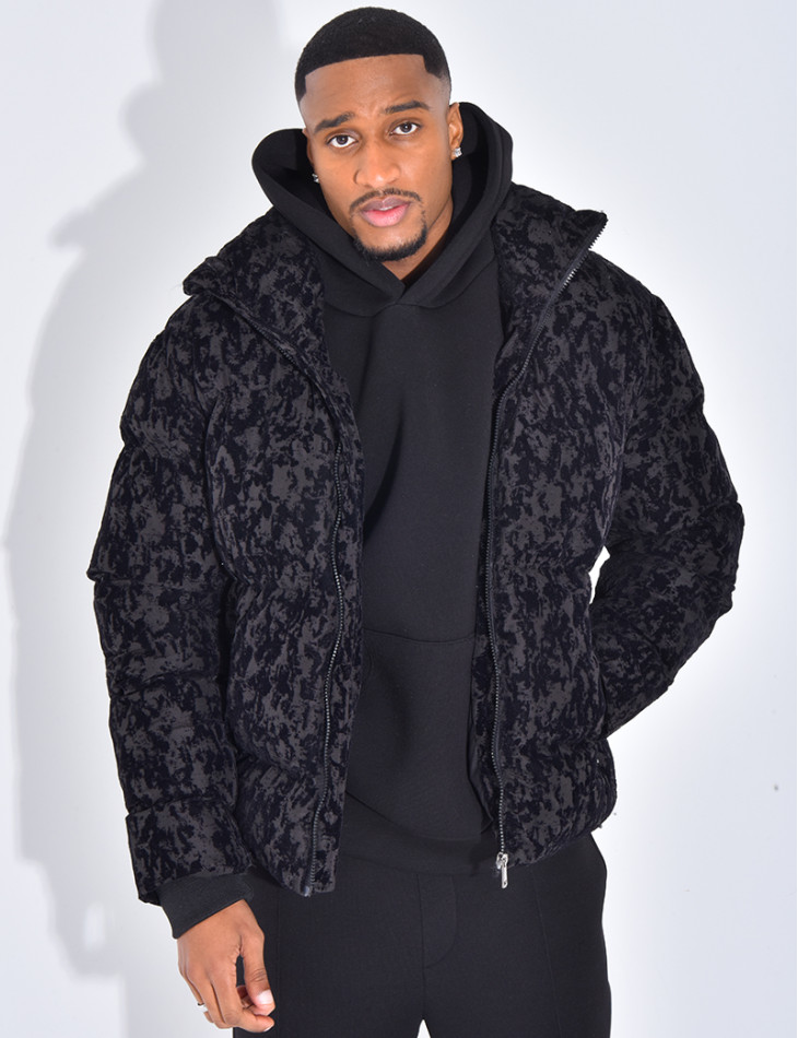 Doudoune matelassée à motifs