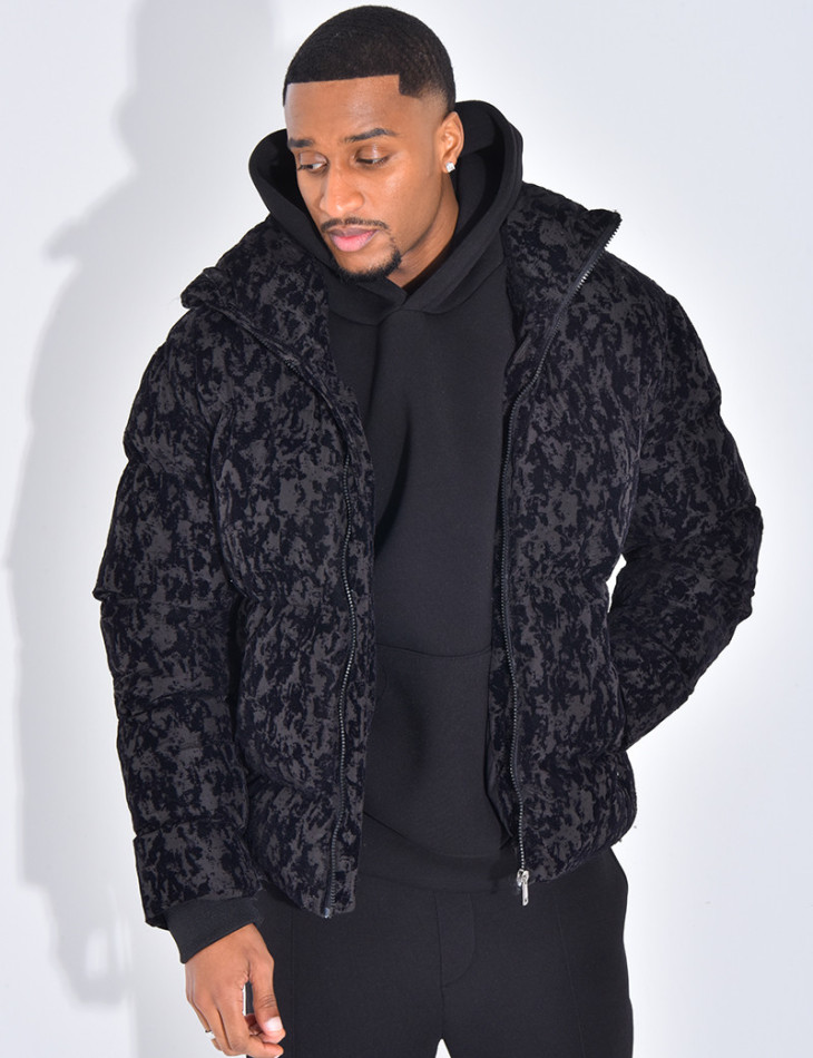 Doudoune matelassée à motifs