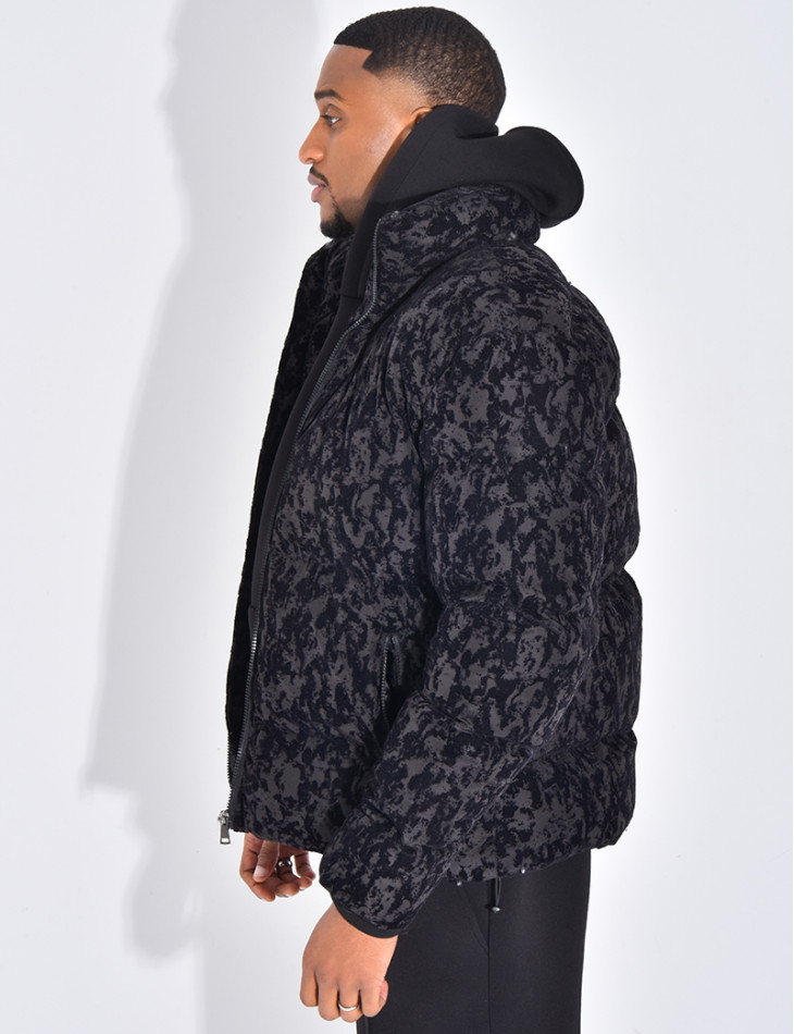 Doudoune matelassée à motifs