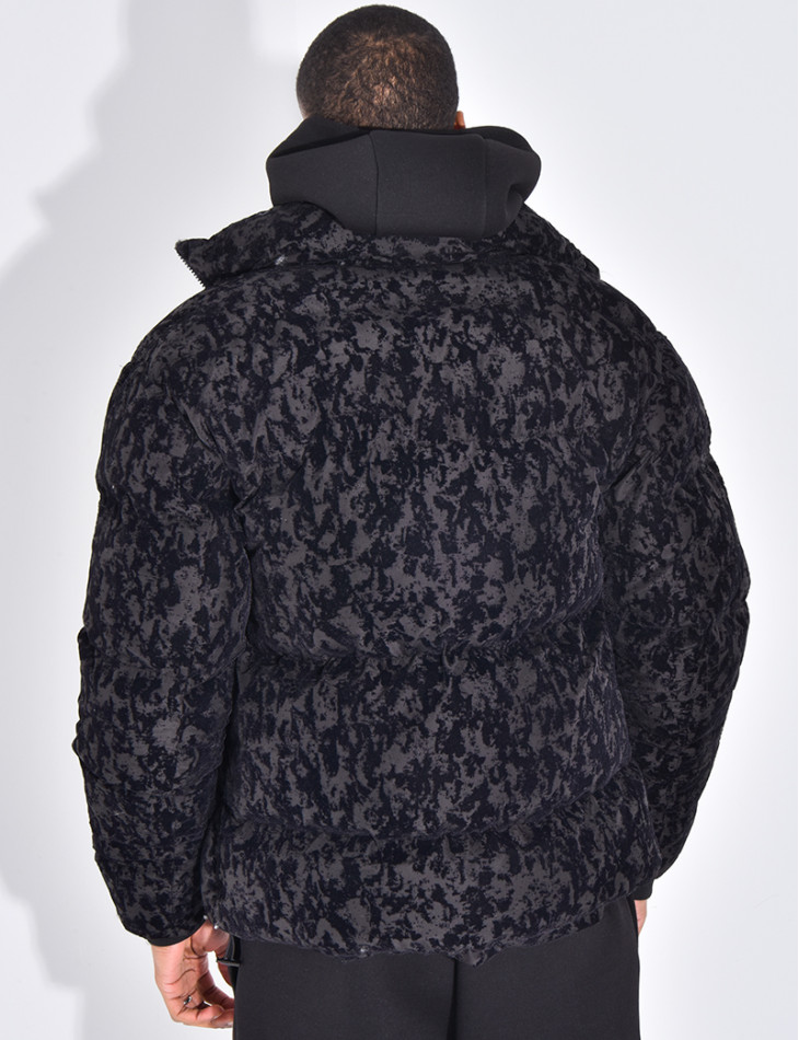 Doudoune matelassée à motifs