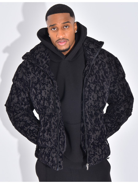 Doudoune matelassée à motifs