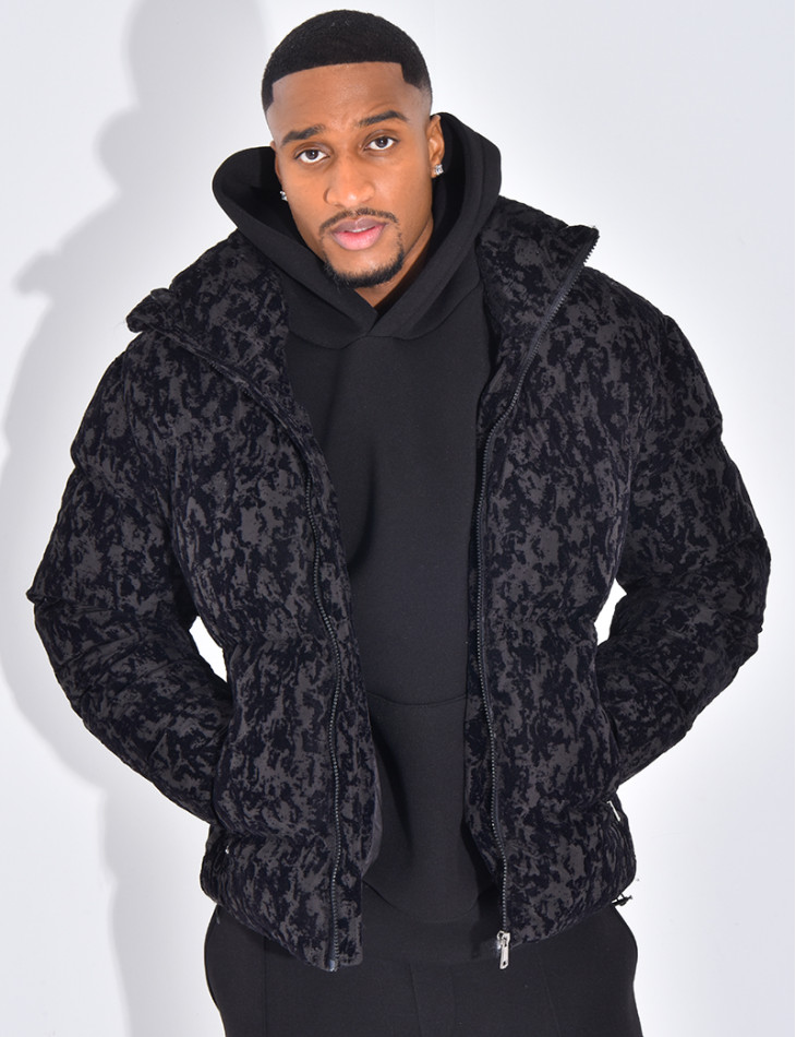 Doudoune matelassée à motifs