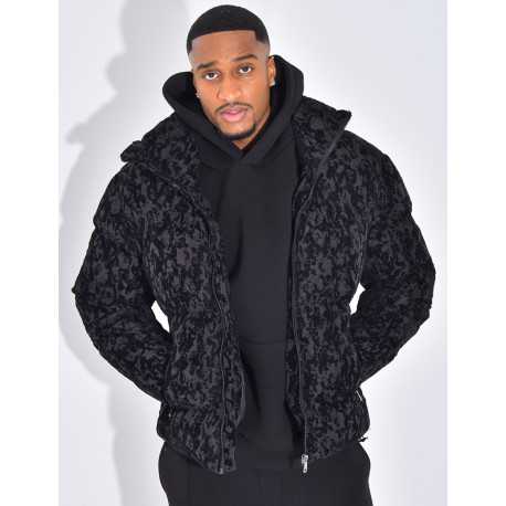 Doudoune matelassée à motifs