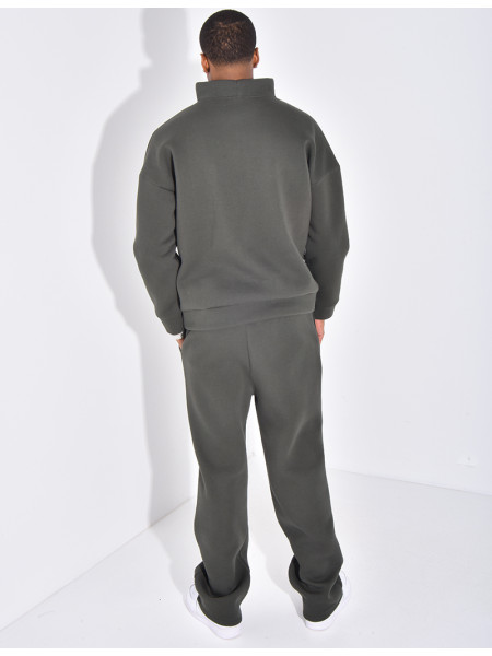 Ensemble pantalon et sweat à col zippé
