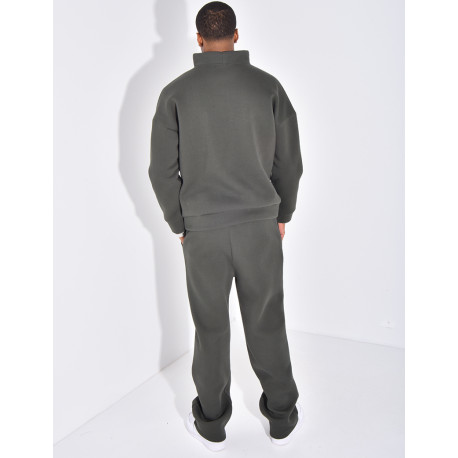 Ensemble pantalon et sweat à col zippé