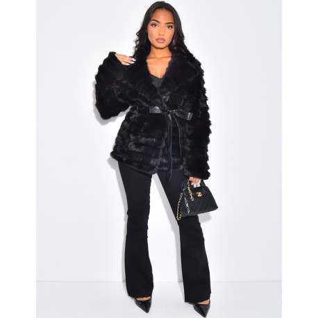 Jeans pattes d'eph à ceinture