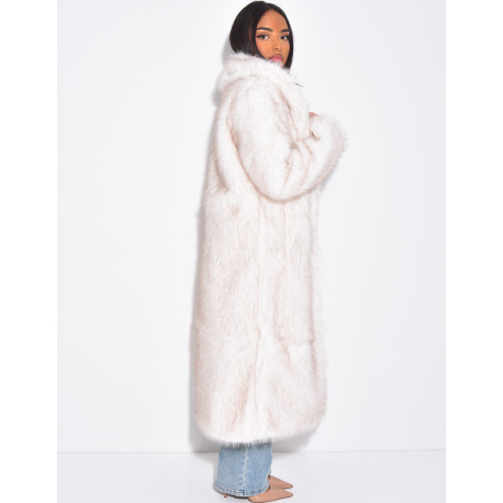 Manteau oversize à fourrure premium