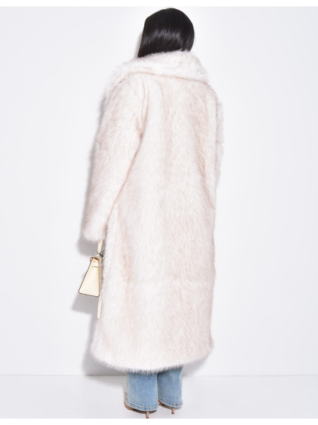 Manteau oversize à fourrure premium