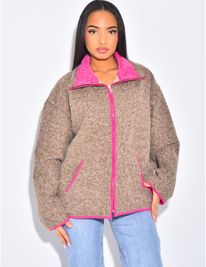 Jacke aus gekochter Wolle...