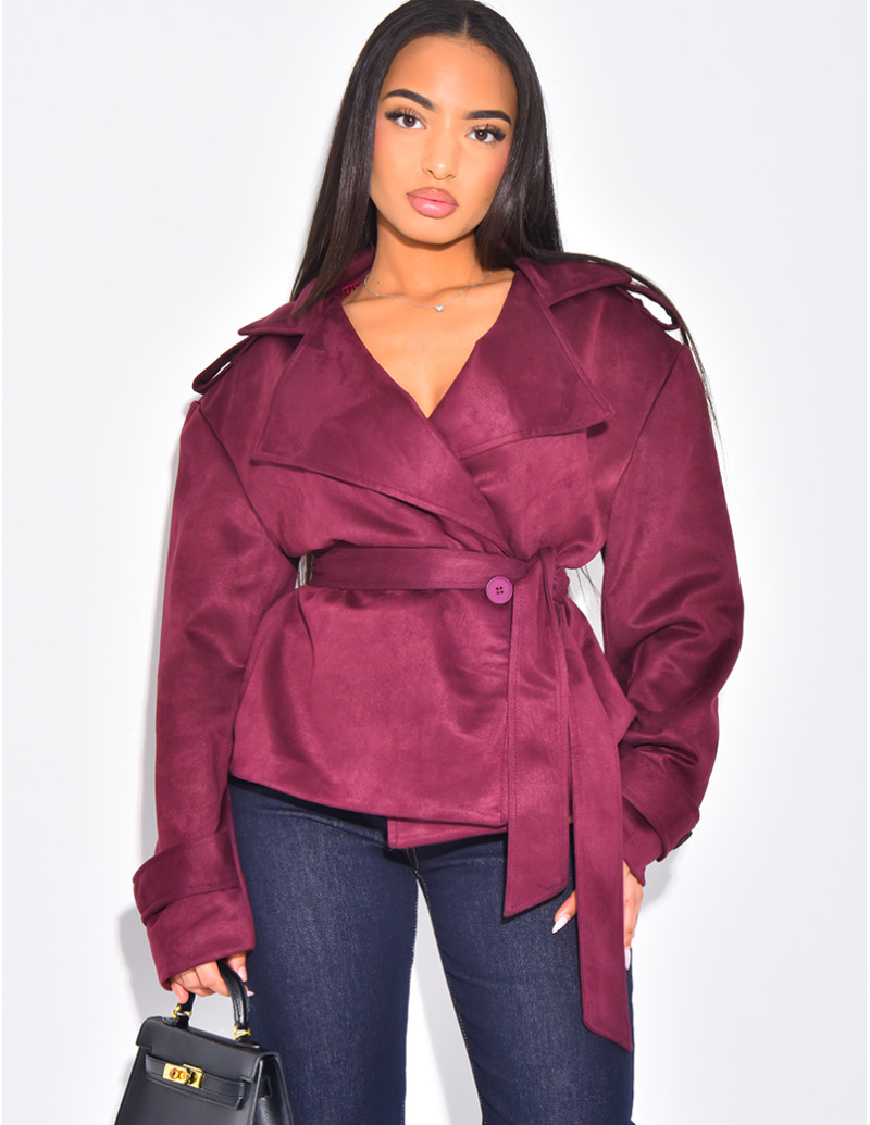 Kurzer Trenchcoat aus...