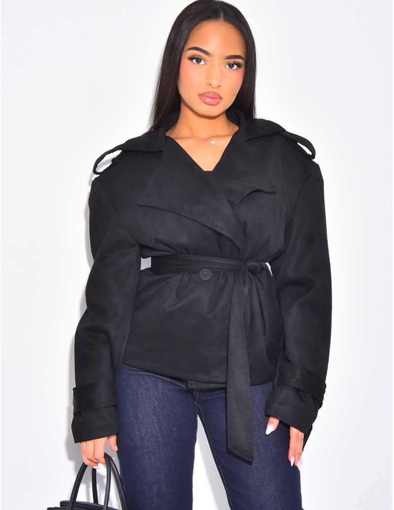 Kurzer Trenchcoat aus...