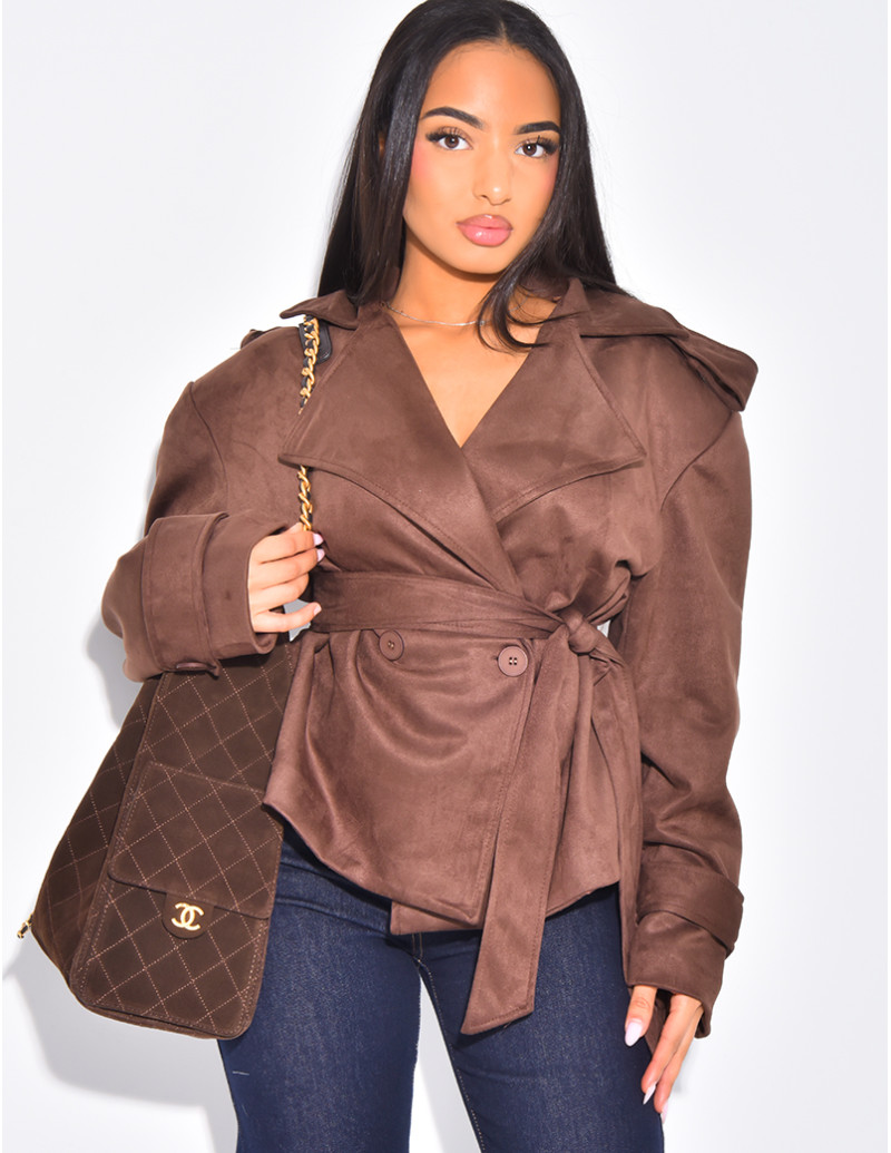 Kurzer Trenchcoat aus...