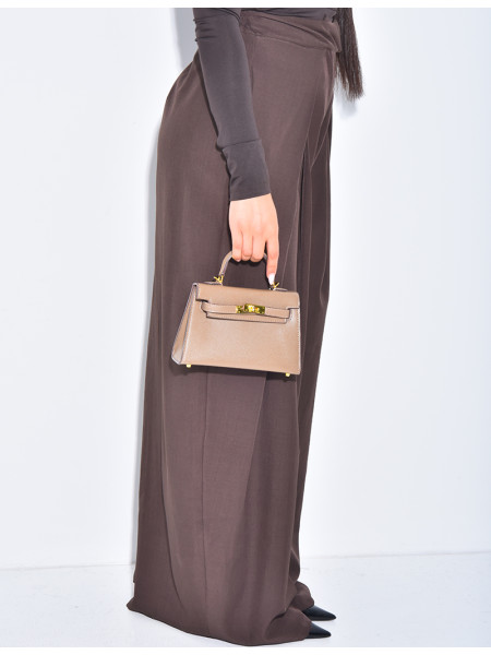 Weit geschnittene Anzughose mit Puffeffekt