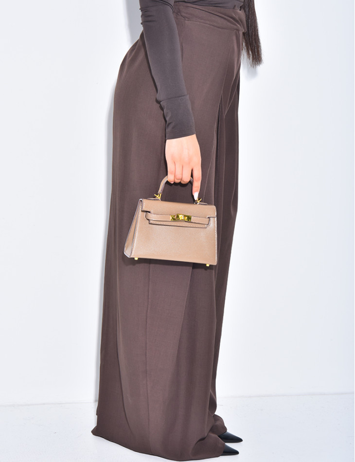 Weit geschnittene Anzughose mit Puffeffekt