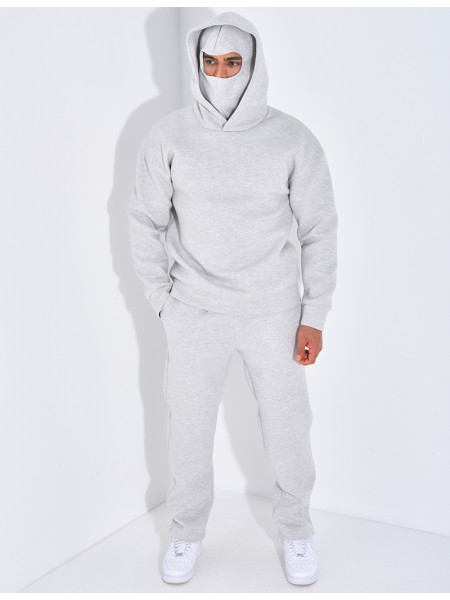 Ensemble pantalon et sweat à capuche avec cagoule intégrée