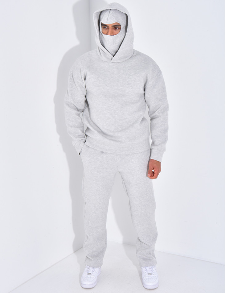 Ensemble pantalon et sweat à capuche avec cagoule intégrée