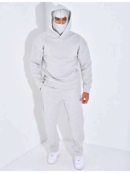 Ensemble pantalon et sweat à capuche avec cagoule intégrée