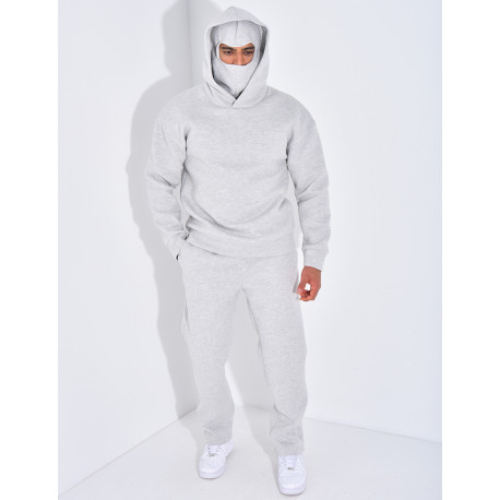 Ensemble pantalon et sweat à capuche avec cagoule intégrée