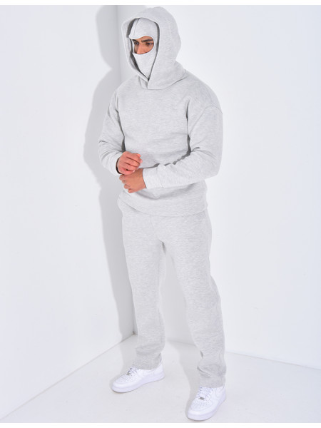 Ensemble pantalon et sweat à capuche avec cagoule intégrée