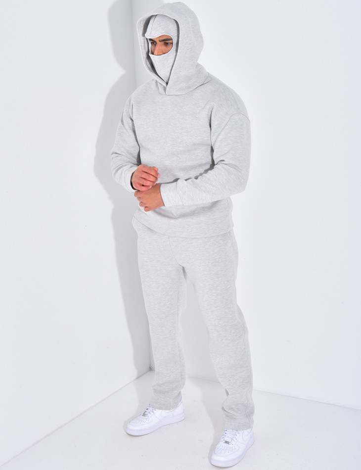 Ensemble pantalon et sweat à capuche avec cagoule intégrée