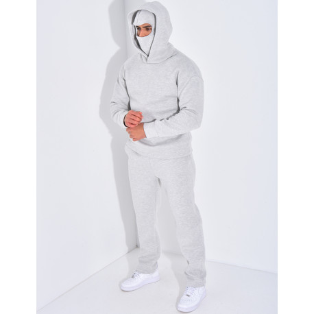 Ensemble pantalon et sweat à capuche avec cagoule intégrée