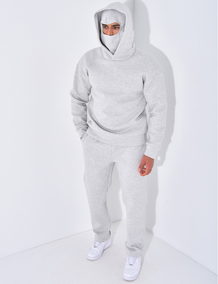 Ensemble pantalon et sweat à capuche avec cagoule intégrée