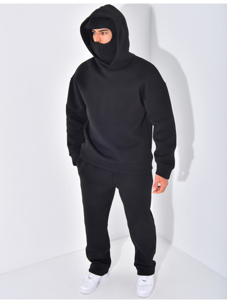Ensemble pantalon et sweat à capuche avec cagoule intégrée