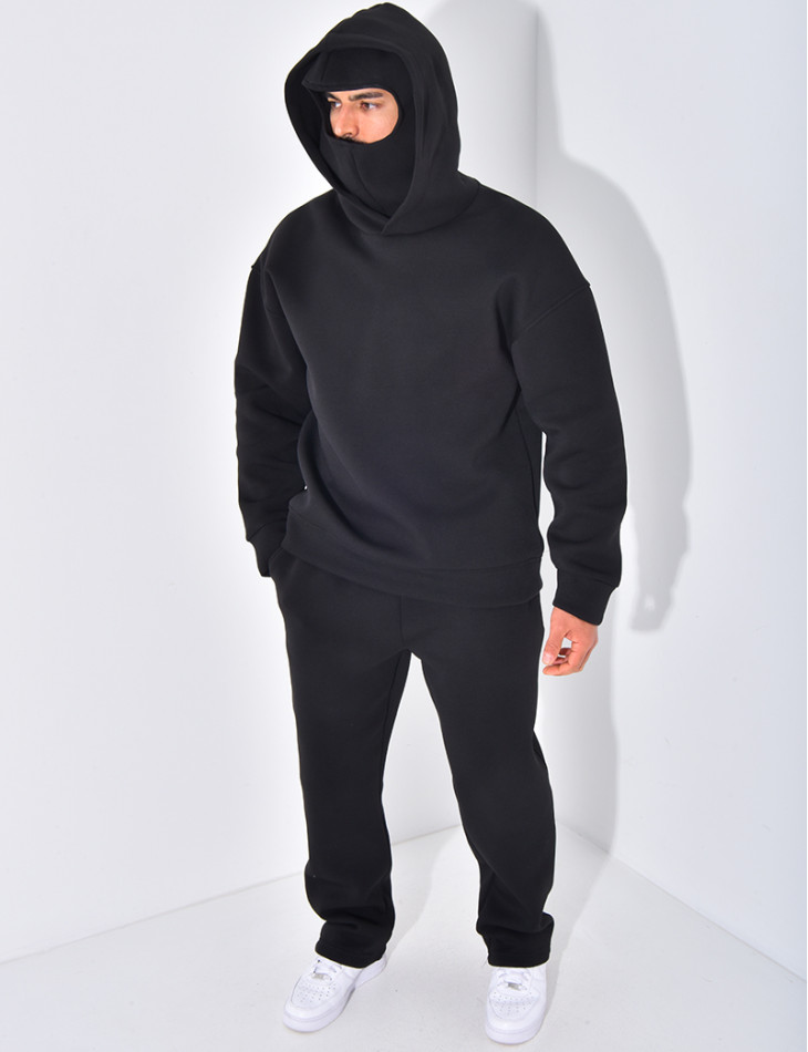 Ensemble pantalon et sweat à capuche avec cagoule intégrée