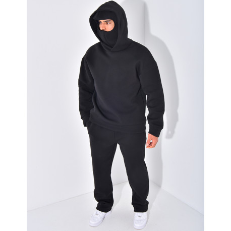 Ensemble pantalon et sweat à capuche avec cagoule intégrée