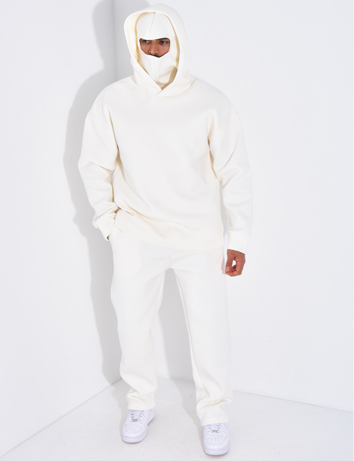 Ensemble pantalon et sweat à capuche avec cagoule intégrée