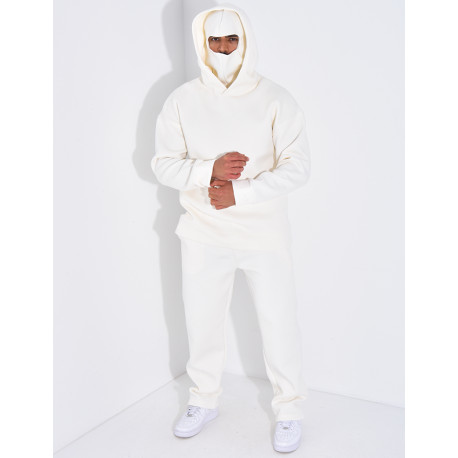 Ensemble pantalon et sweat à capuche avec cagoule intégrée