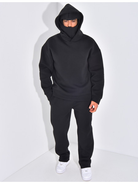 Ensemble pantalon et sweat à capuche avec cagoule intégrée