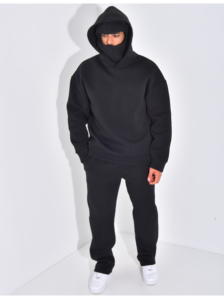 Ensemble pantalon et sweat à capuche avec cagoule intégrée